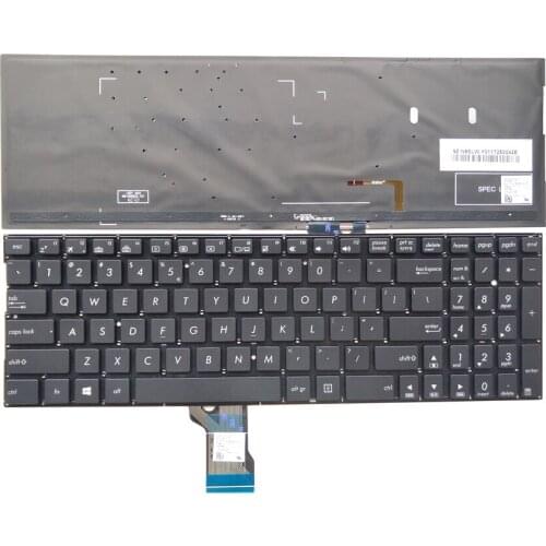Laptop Replacement keyboard for Asus ZenBook Flip UX560UAK black UI language