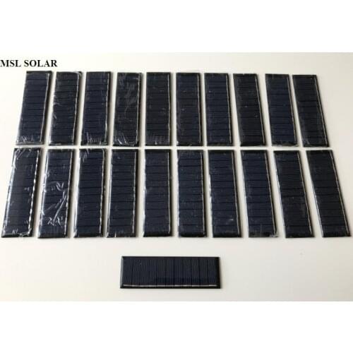ALLMEJORES Solar panel 0.33W 5.5V for DIY solar Light .charger Epoxy solar panel 50pcs/Lot .Give connect cable for free