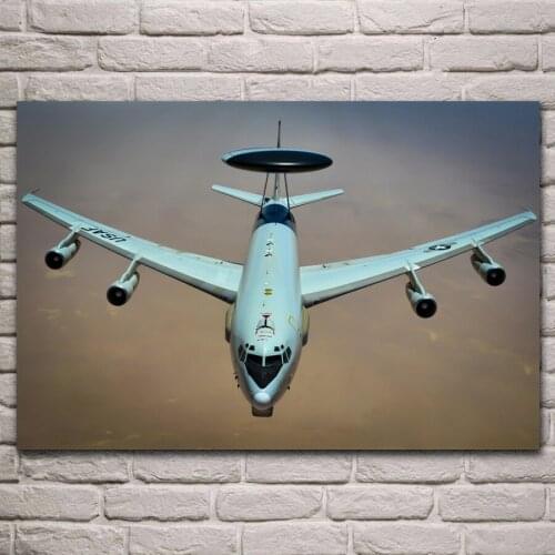 Military e3 Early warning aircraft artwork posters on the wall picture home living room decoration for bedroom KH760
