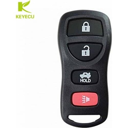 KEYECU Replacement Remote Car Key Shell Cover Fob 4 Button for Nissan Altima Maxima 350Z Armada for Infiniti G35 2003-2006