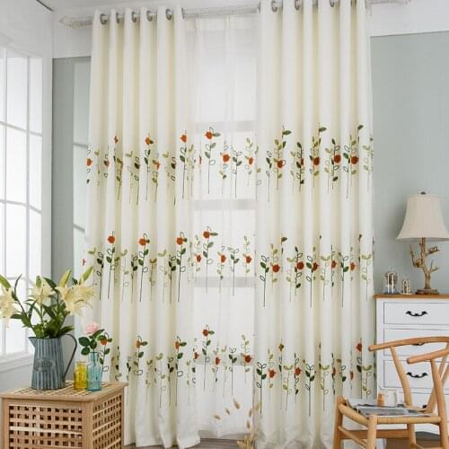 Childrens Room Curtains Blackout Cloth Fresh Cute Ladybug Curtains for Living Room Bedroom