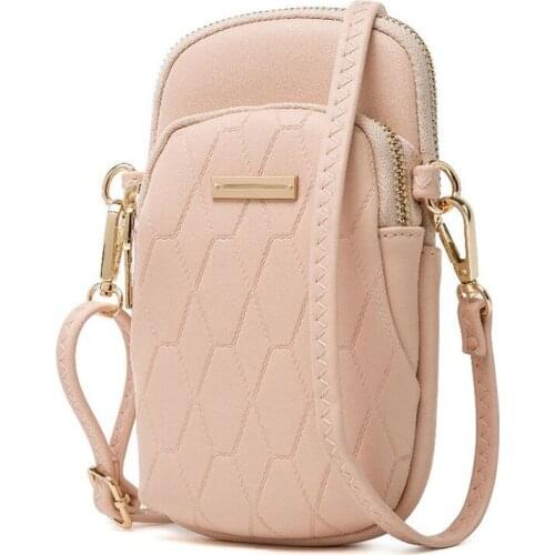 Womens Shoulder Bag Fashion PU Multi-function Crossbody Bags Travel Multiple Colour Messenger Bag with Earphone Hole Wallet