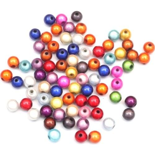 200Pcs 4-30mm Mixed Round Acrylic Beads Loose Bead For Woman Men Jewellery Making DIY Bracelet Necklace Jewelry Finding