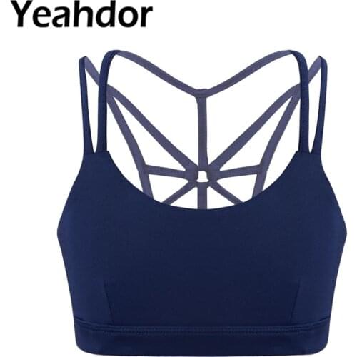 Kids Teens Girls Stretchy Solid Color Cross Back Crop Top for Ballet Dancewear Tank Top Yoga Gym Workout Tanks Sports Bra Tops