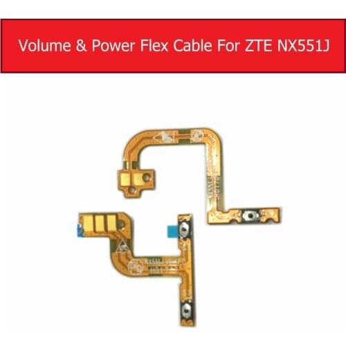 Power & Volume Flex Cable For ZTE Nubia M2 NX551J Power & Volume Control Side Key Switch button Flex Ribbon Replacement Parts