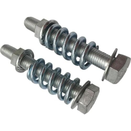 2 Pieces M10x1.25 Exhaust Bolts and Spring Kit, Durable Material High Reliability