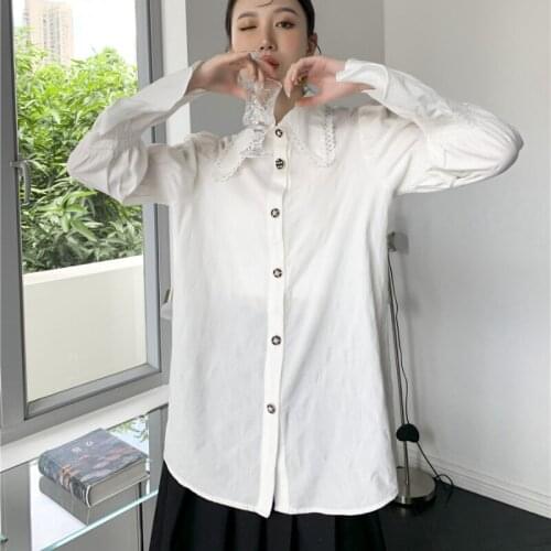 KUANGNAN Openwork Blouses