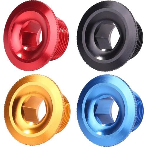 M18 MTB Bike Crank Cover Screw Cap Waterproof Aluminum Alloy Crankset Fitting Biking Portable Dustproof Cycling Part