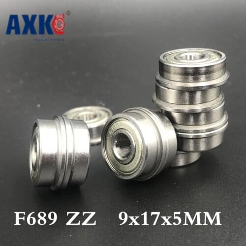 2021 New Hot Sale Steel Rodamientos Thrust Bearing F689 Zz Abec-1 (10pcs) 9x17x5mm Flanged Ball Bearings F618/9zz