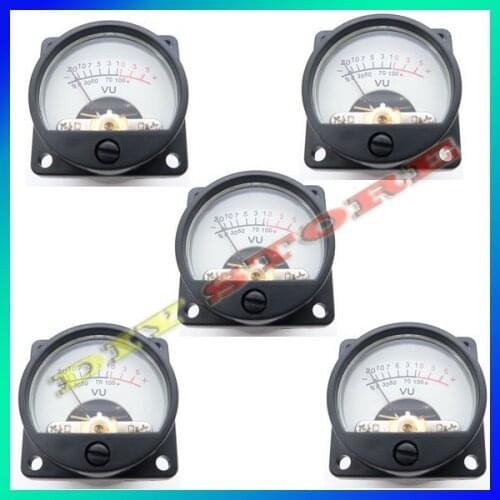 Wholesale Brand New 5pcs/lot Panel VU Meter Warm Back Light Recording&Audio Level Amp+Free shipping-10000314