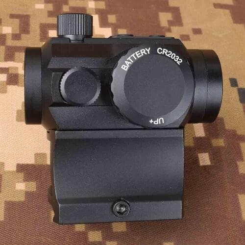 Tactical Mini Micro 1x Red Dot Sight Scope with 20mm Picatinny Rail Mount Base and High Baseline Adapter Rifle SHOOIN
