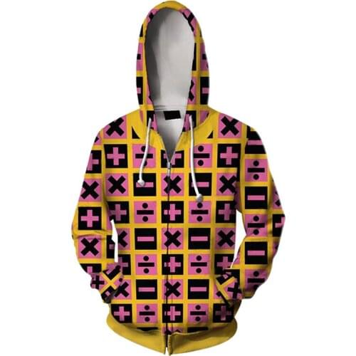 JOJOS BIZARRE ADVENTURE Cosplay Trish Una Hoodies Sweatshirts 3D Printed Hooded Sports Jacket Cosplay Pullover