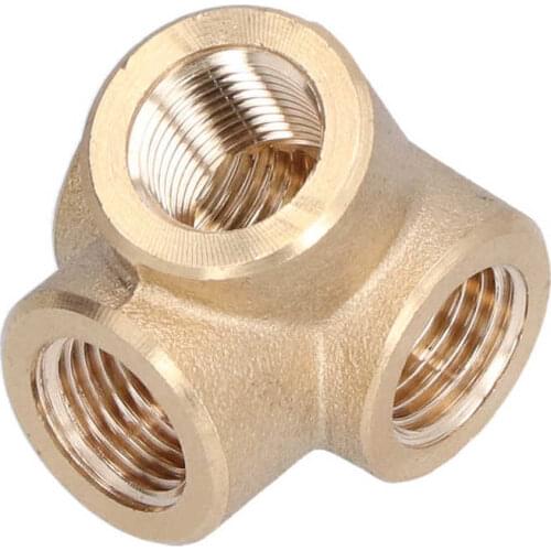 12mm x 4 4 Way Side Outlet Tee Durable Sturdy Fine Processing Anticorrosion Spiral Four Way Iron Pipe Fittings
