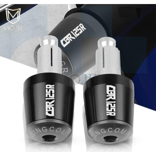7/8" 22mm Motorcycle Handlebar Grips End Handle Bar Cap End Plug For HONDA CBR125R CBR 125R CBR 125 R 2005-2020 2019 2018 2017