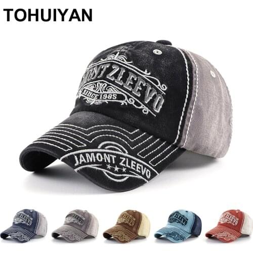 Top Level Washed Cotton Baseball Cap Men Letter Embroidery Dad Hat Adjustable Casquette Homme Casual Bone Hip Hop Caps for Women