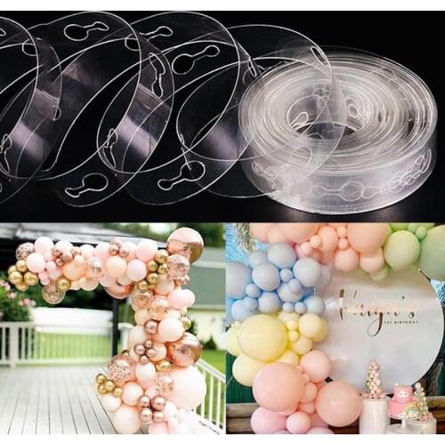 Balloon arch Accessories 3M Balloon Chain Ribbon Dot Wedding Party Birthday Background Decoration Balloon Chain Happy Birthday