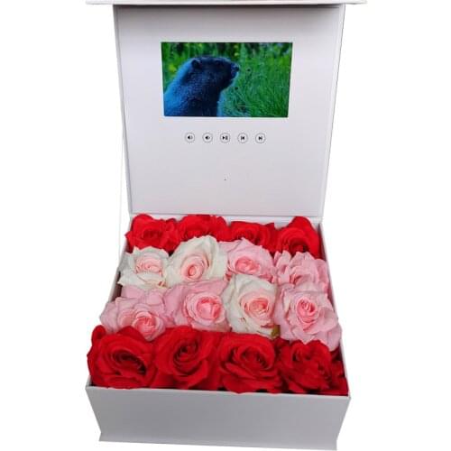 Hardcover Box Video Brochure 7inch Universal Greeting Card 2GB Watching Booklet for Advertising Business