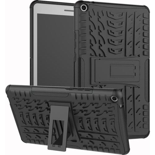 Hybrid Armor Hard Plastic Silicone Case Stand Case For Huawei T3 8.0'' 8 inch Cover Armor Anti Shock Cover