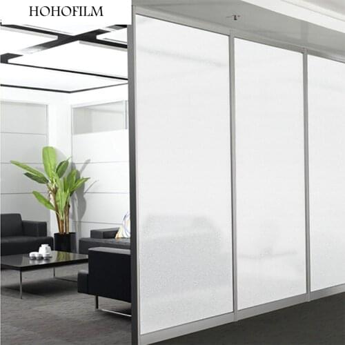 HOHOFILM White Matte Frost Window Film Glass Sticker Privacy House Window Adhesive PET Sticker House Office Roll