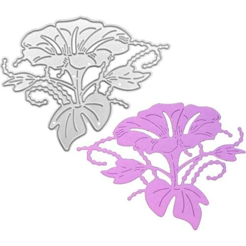 Julyarts Trumpet Flower Cutting Dies New Die Cuts for Card Making for Scrapbooking DIY Paper Card Making Album Decorative Emboss