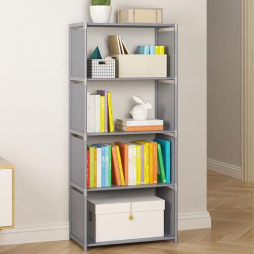Multi-layer Simple Bookshelf Bookcase Easy to Install Sundries Organizer bookRack Non-woven Fabric Space-saving Stand Holder