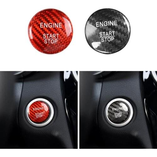 Carbon Fiber Car Engine Start Stop Button Cover Keyless Go Ignition Stickers for Mercedes Benz W204 W212 W221 W166 W169 W164 All