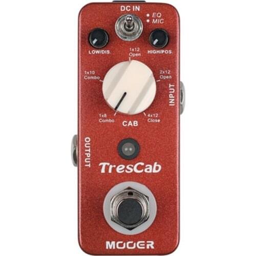 MOOER TresCab Digital Cabinet Simulated Simulator Guitar Effect Pedal True Bypass Full Metal Shell Effects Guitar Accessories