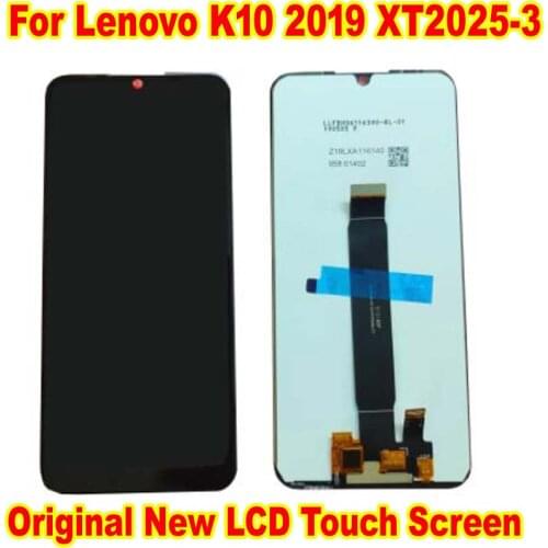 Original Best Working LCD Display Touch Screen Digitizer Assembly Glass Sensor For Lenovo K10 2019 XT2025-3 Phone Pantalla Parts
