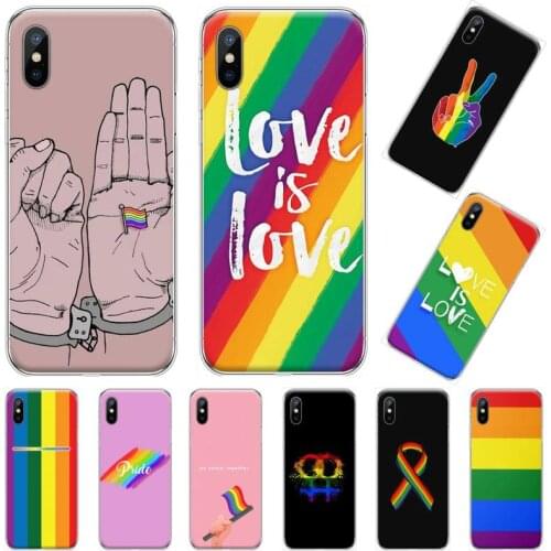 Gay Lesbian LGBT Rainbow Flag luxury protective funda phone case for iPhone 11 12 pro XS MAX 8 7 6 6S Plus X 5S SE 2020 XR