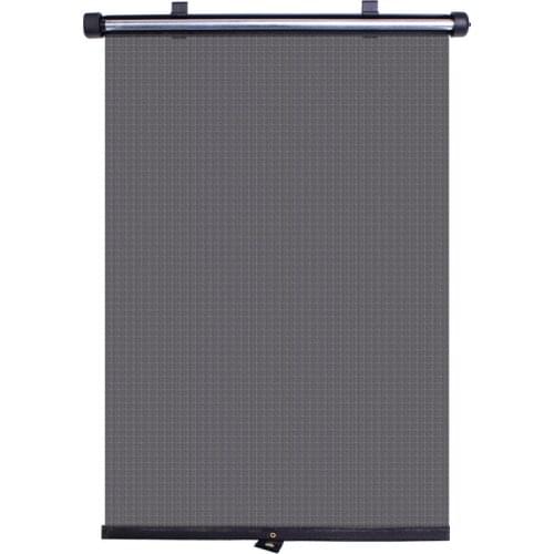 Rundong 1 Pair Mesh Automatic Shrink Roller Shutter Car Sun Block Roller Shutter