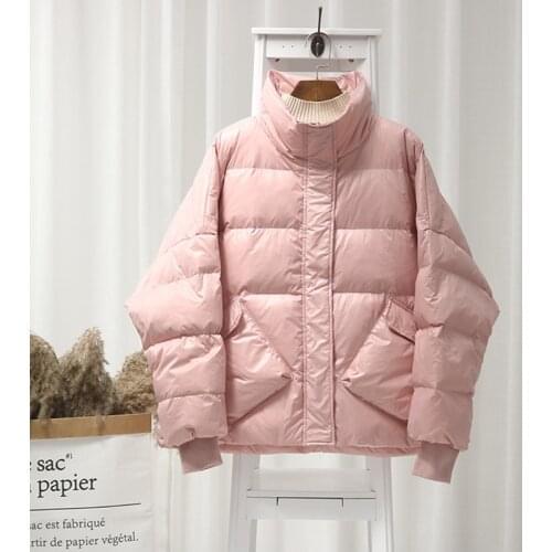 SEDUTMO Winter Oversize Duck Down Coat Women Fashion Short Jacket Slim Autumn Casual Pocket Puffer Jacket Parkas ED1211