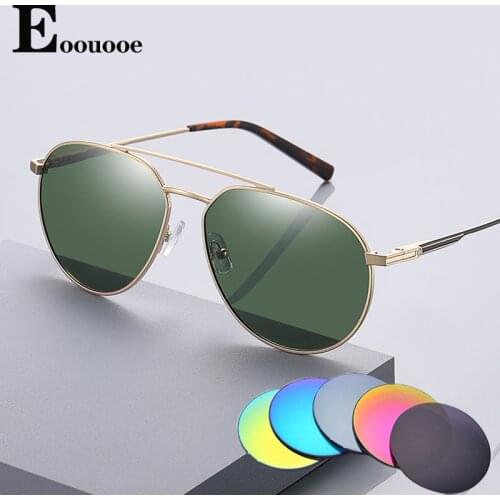 Myopia Sunglasses 1.56 Index Polaroid Lens Prescription Pilot Glasses Men Women Alloy Sports Goggles Eyeglasses