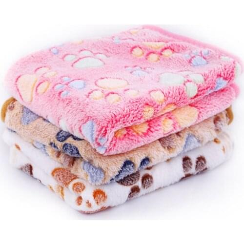 Super Soft Warm Pet Blanket Winter Dog Cat Mattress Footprint Sleep Small and Medium-sized Dog Cat Coral Fleece Puppies Supplies