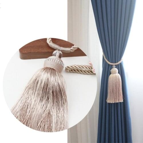 1pc Tieback Long tassel High Quality Diamond Home Good curtain Accessory Beaded Curtain tieback tassel