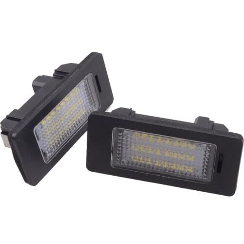 1 Pair Car 24 LED License Plate Light Lamp 12V Fit for BMW 1 3 4 5 Series E39 E60 E70 E82 E90 E92 F20 F21 F30 X1 X3 X5 X6 2013