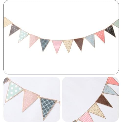 1 Pc Party Scene Layout Props Decorative Hanging Pennant Banquet Bunting