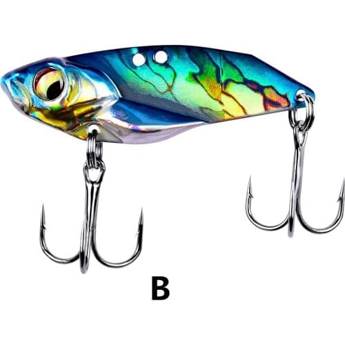 1pcs/Winter fishing gear lifelike Mini swim hard fish bait3.5cm/5g Artificial metal VIB Sequin Wobbler lure float Free shipping