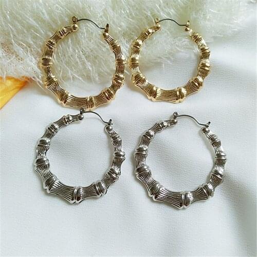 10 pair/ lot fashion jewelry metal bamboo earrings