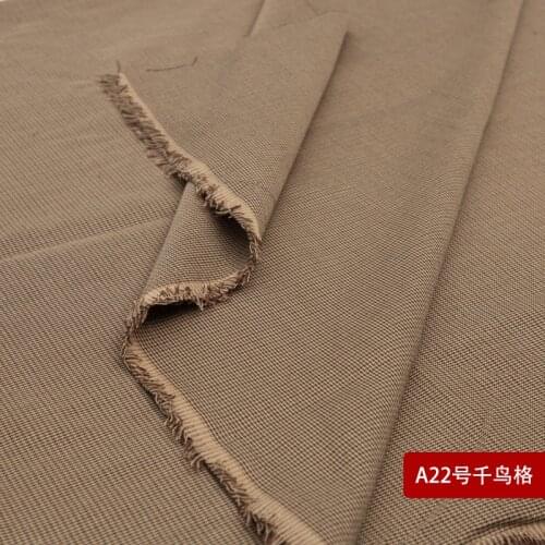 145cm x 50cm polyester blend twill check soft clothes yarn dyed plaid Suit fabric for overcoat cloth trousers bags