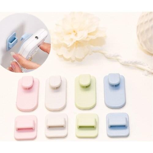 2sets/pack TV Remote Sticky Hook Keys Organizer Socket Holder Sundries Space Saver Home Storage Send Randomly