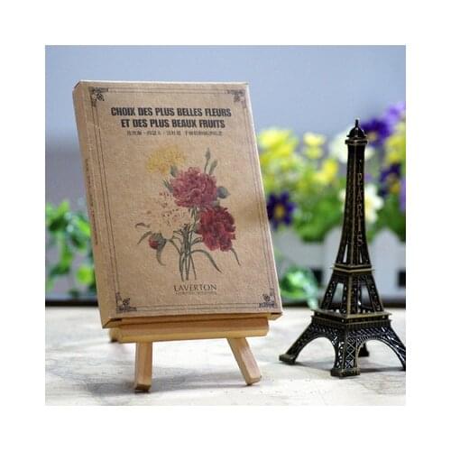 24 Sheets/Set LAVERTION CHOIX DES PLUS BELLES FLEURS Postcard /Greeting Card/wish Card/Fashion Gift