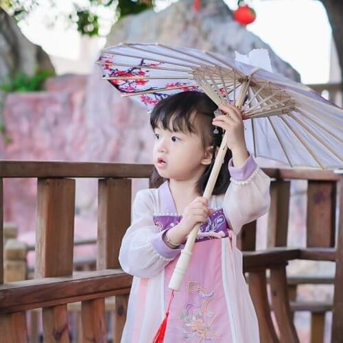 70cm New Silk Cloth Oil Paper Umbrella Rain Women Decor ancient Chinese Wedding Cheongsam Dance Prop