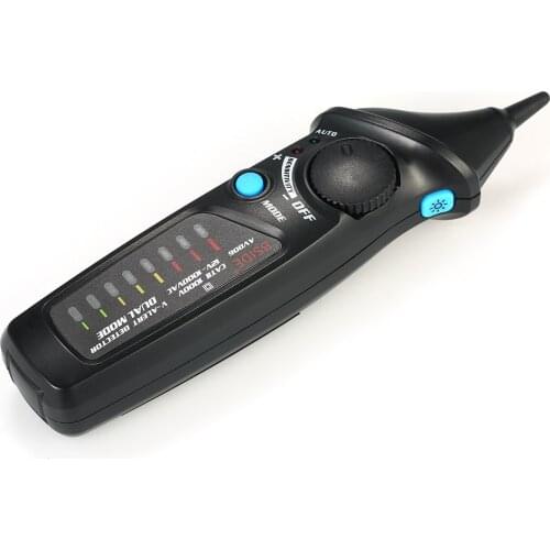 BSIDE Non-contact AC Voltage Tester Pen Alert Detector Dual Mode NCV Tester with Adjustable Sensitivity Sound and Light Alarm