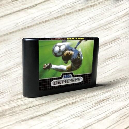 World Cup Soccer - USA Label Flashkit MD Electroless Gold PCB Card for Sega Genesis Megadrive Video Game Console