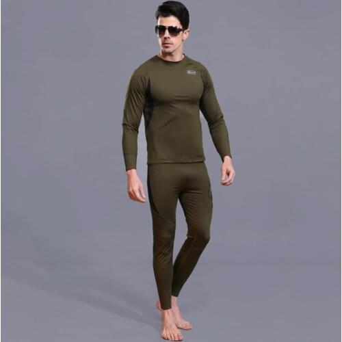 Mens Running Set Warm Winter Thermo Underwear Long Johns Tights Clothes Male Fitness Jogging Sportswear Underwear Sets For Men