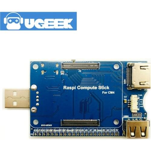 Raspberry Pi Compute Module 4 CM4 IO Board | Raspi Compute Stick with GPIO/ CSI/ HDMI/ USB/ TF Card Slot & Reboot & Boot Switch