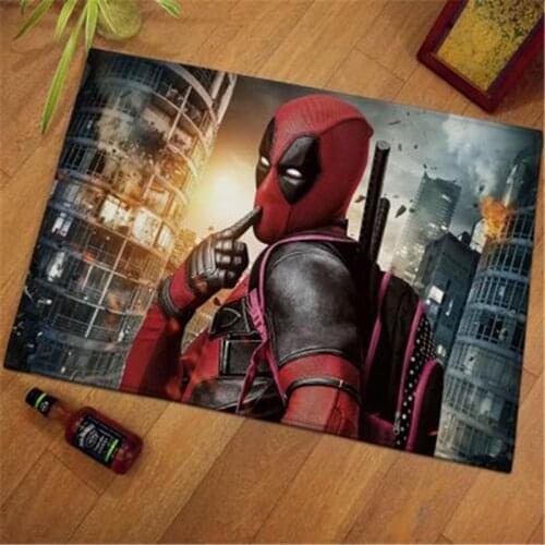 3D Printed Carpet Deadpool Kids Playmat Anti-Skid Area Floor Mat Rug Non-slip Mat Dining Room Living Room Soft Bedroom Mat