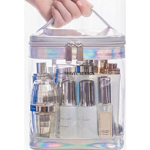 Multifunctional Transparent Cosmetic Bag Makeup Pouch Toiletry Travel Organizer New 2021