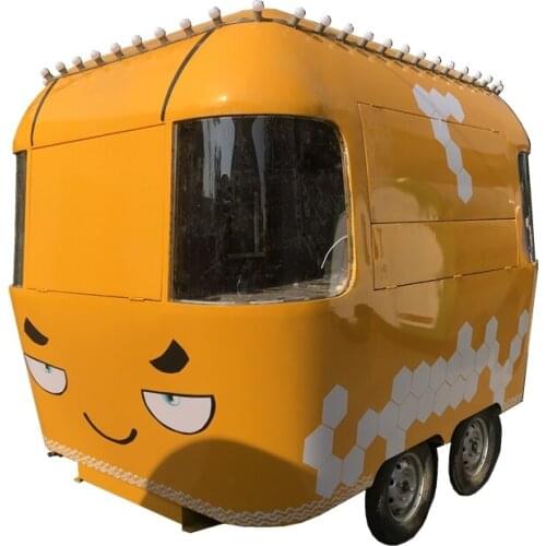 3m Mobile Food Cart Trucks Snack Food Cart Hot Dog Hamburger Ice Cream Traction Cart By Fast Food Trailer