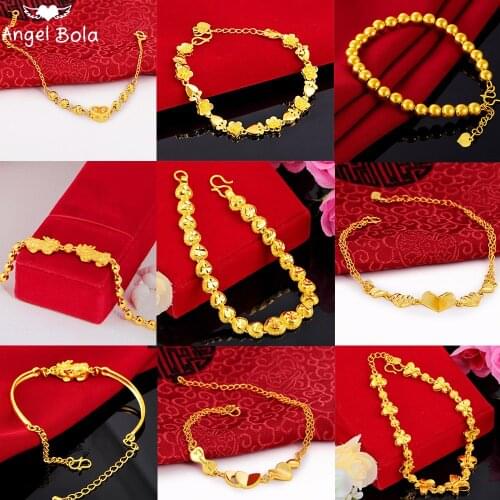 Fashion Classic Gold Variety Lady Charm Lucky Bracelet Arabian Banquet Engagement Exquisite Luxury Jewelry Holiday Gift